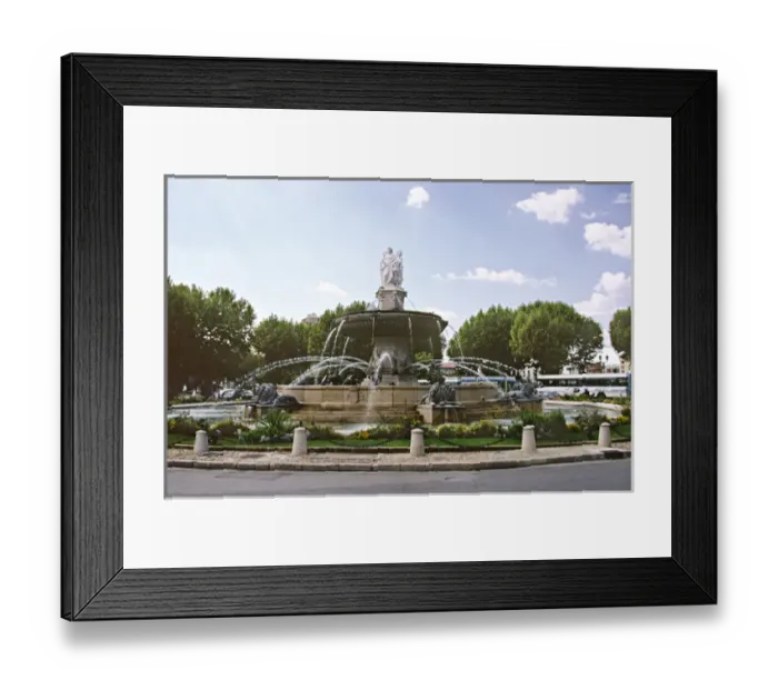 Framed Print : France, Aix en Provence, La Rotonde (Rotunda Fountain), built 1860 Framed Print : France, Aix en Provence, La Rotonde (Rotunda Fountain), built 1860