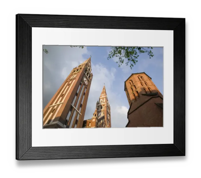 Framed Print : HUNGARY-Great Plain-SZEGED: The Votive Church (completed in 1930) with
