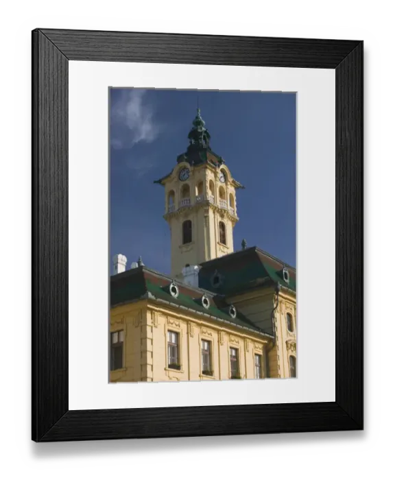 Framed Print : HUNGARY-Great Plain-SZEGED: Szechenyi ter Square- Detail of Szeged Town Hall