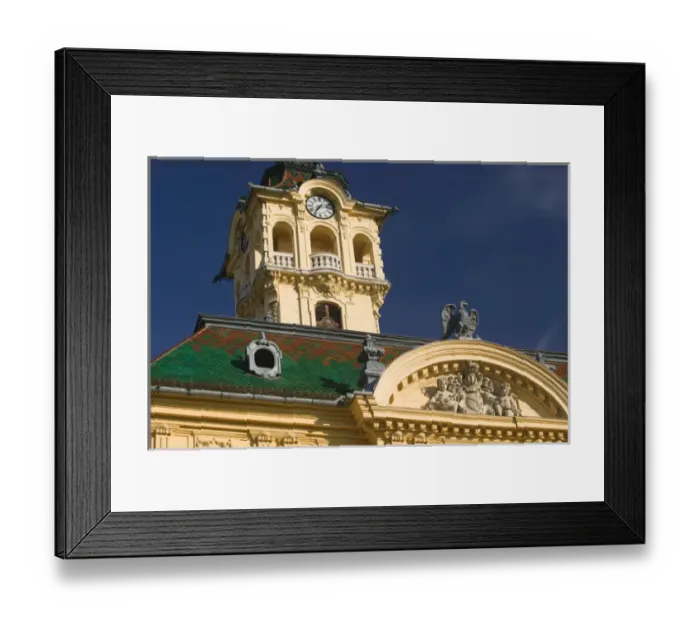 Framed Print : HUNGARY-Great Plain-SZEGED: Szechenyi ter Square- Detail of Szeged Town Hall