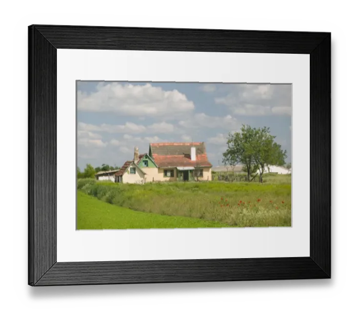 Framed Print : HUNGARY-Great Plain-BAJA: Great Plain Farm Framed Print : HUNGARY-Great Plain-BAJA: Great Plain Farm