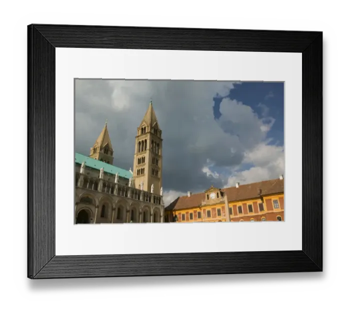 Framed Print : HUNGARY-Southern Transdanubia-PECS: Dom ter Square- Basilica of St. Peter (11th Framed Print : HUNGARY-Southern Transdanubia-PECS: Dom ter Square- Basilica of St. Peter (11th