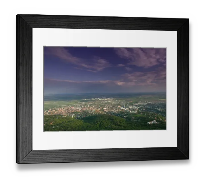 Framed Print : HUNGARY-Southern Transdanubia-PECS: Town View from TV Tower