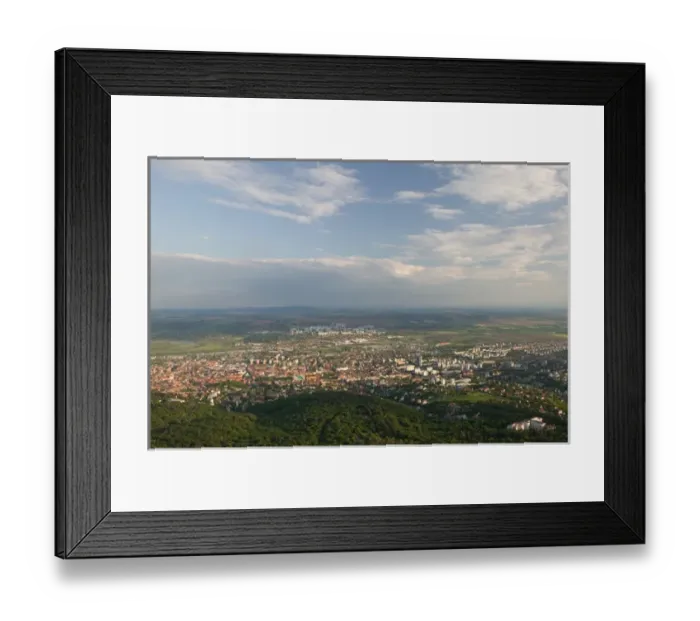 Framed Print : HUNGARY-Southern Transdanubia-PECS: Town View from TV Tower Framed Print : HUNGARY-Southern Transdanubia-PECS: Town View from TV Tower