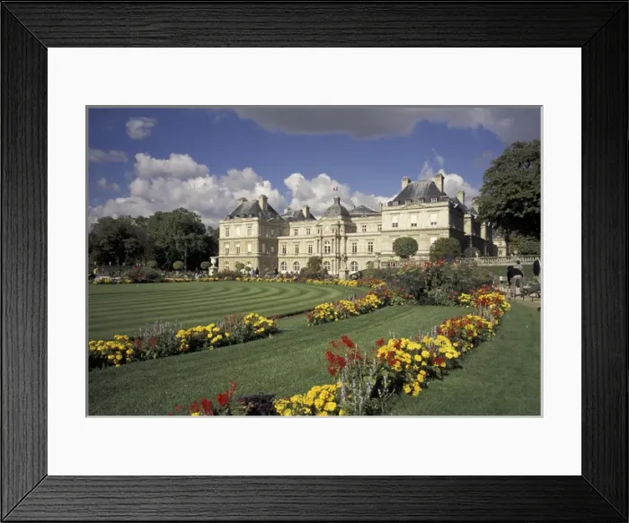 Framed Print : Europe, France, Paris Luxembourg Garden; Palais du Luxembourg Framed Print : Europe, France, Paris Luxembourg Garden; Palais du Luxembourg