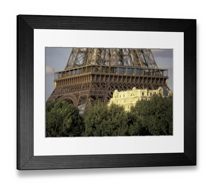 Framed Print : Europe, France, Paris Eiffel Tower and apartment building Framed Print : Europe, France, Paris Eiffel Tower and apartment building