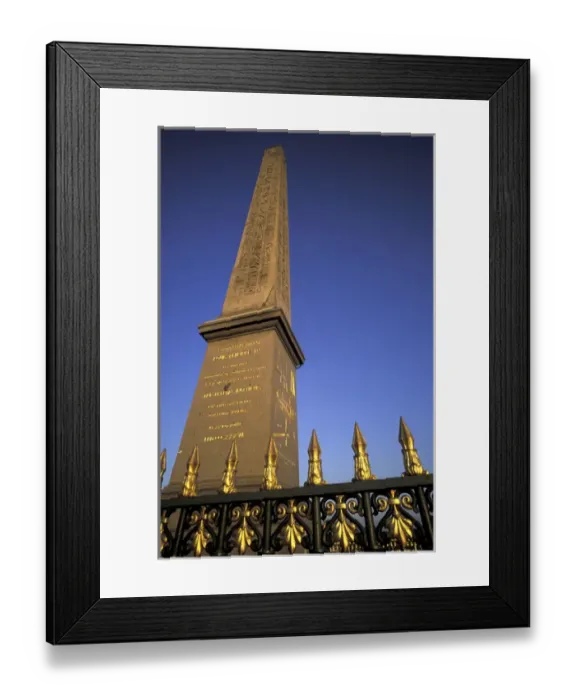 Framed Print : Europe, France, Paris. Place de la Concorde. Obelisque Framed Print : Europe, France, Paris. Place de la Concorde. Obelisque