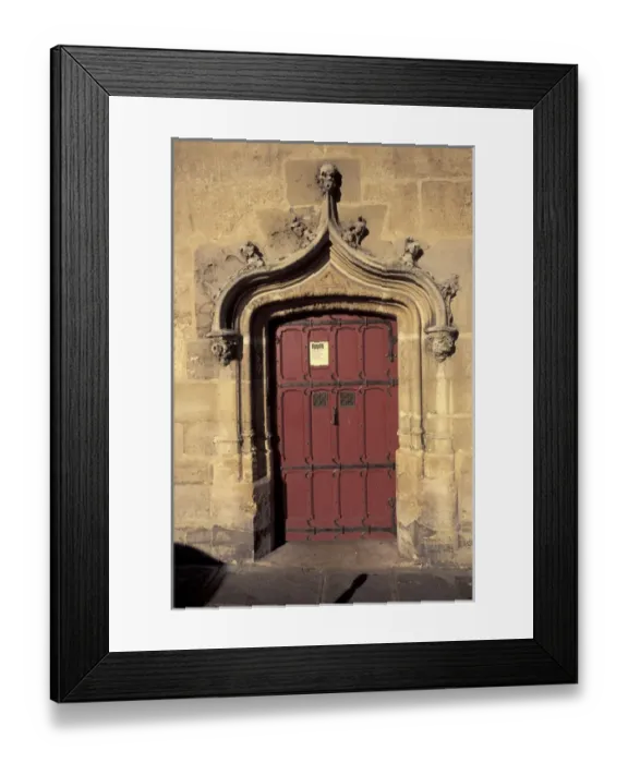 Framed Print : Europe, France, Paris. Hotel and Museum of Cluny, front door Framed Print : Europe, France, Paris. Hotel and Museum of Cluny, front door