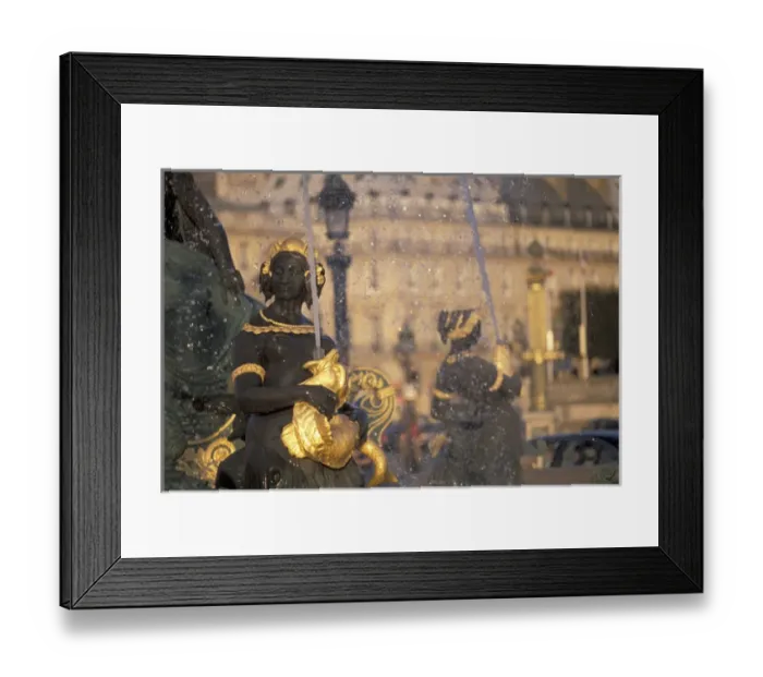Framed Print : Europe, France, Paris. Place de la Concorde, fountain Framed Print : Europe, France, Paris. Place de la Concorde, fountain