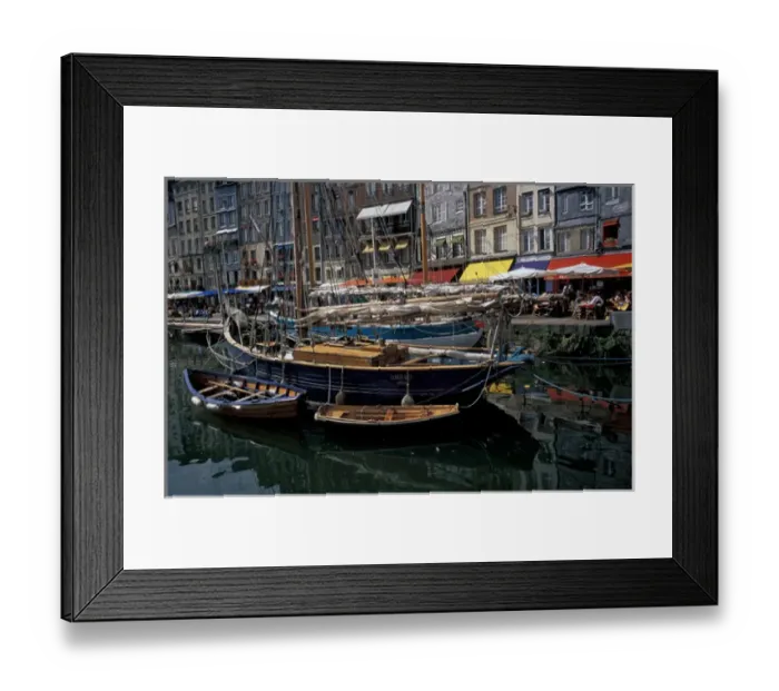 Framed Print : EU, France, Normandy, Honfeur. Old Port Framed Print : EU, France, Normandy, Honfeur. Old Port