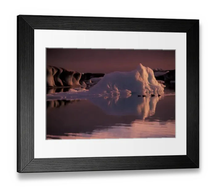 Framed Print : Europe, Iceland, Breioamerkurjokull glacier region