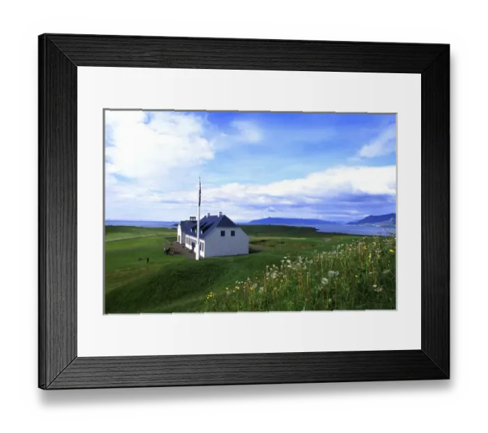 Framed Print : Videy Island Oldest Church and Restaurant in Iceland Framed Print : Videy Island Oldest Church and Restaurant in Iceland