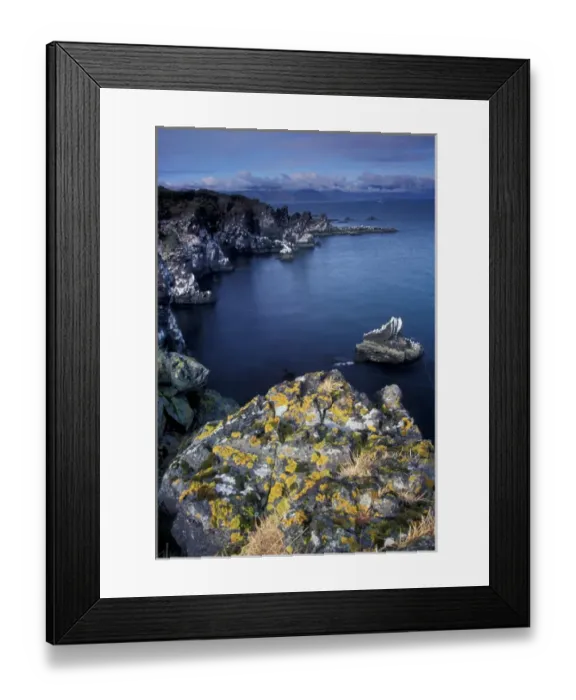 Framed Print : Europe, Iceland, Breithavik coastline
