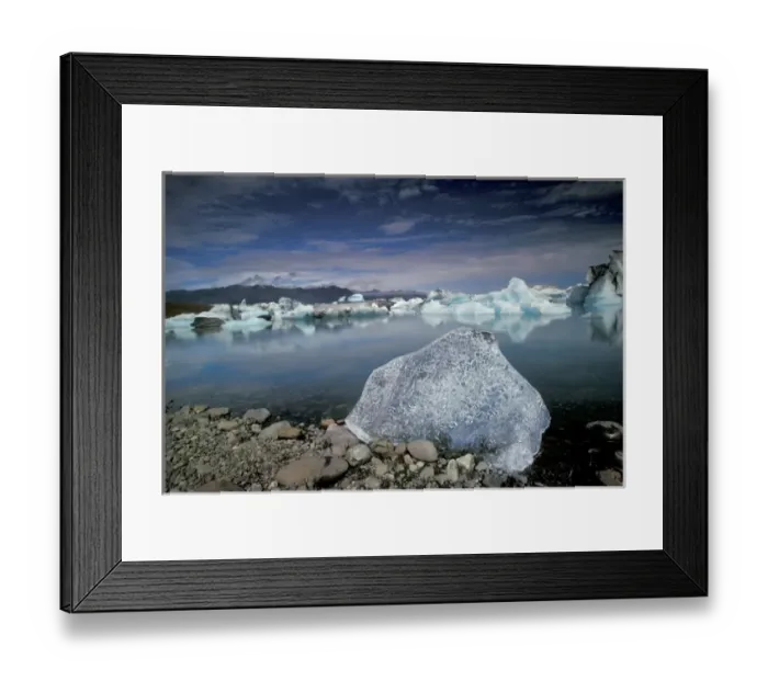 Framed Print : North Atlantic, Iceland, Breioamerkurjokull Glacier Region Landscape Framed Print : North Atlantic, Iceland, Breioamerkurjokull Glacier Region Landscape