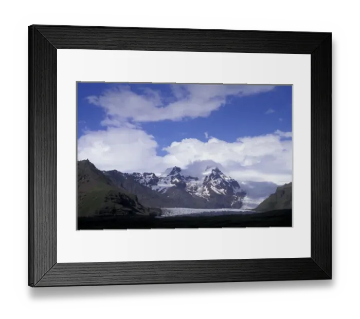 Framed Print : Iceland, Svinafellsjokull Falljokull Glacier Tongue