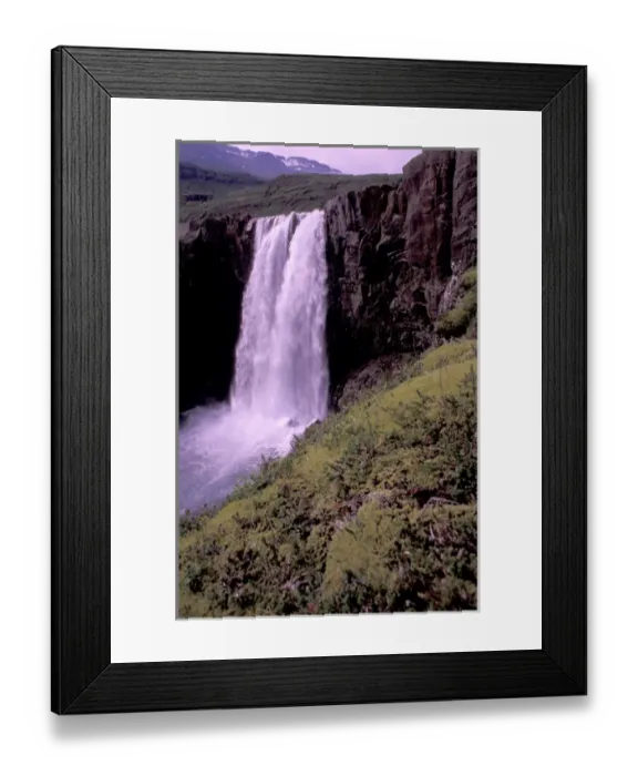Framed Print : Iceland, Eastern coast, near Seydisfjordur Gufufoss Falls