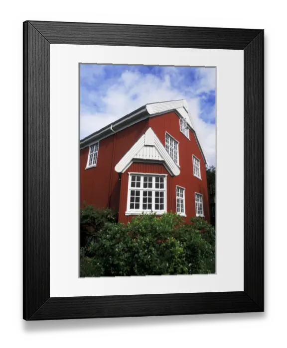 Framed Print : Colorful Old Home Near Tjornin Lake, Reykjavik Iceland Framed Print : Colorful Old Home Near Tjornin Lake, Reykjavik Iceland