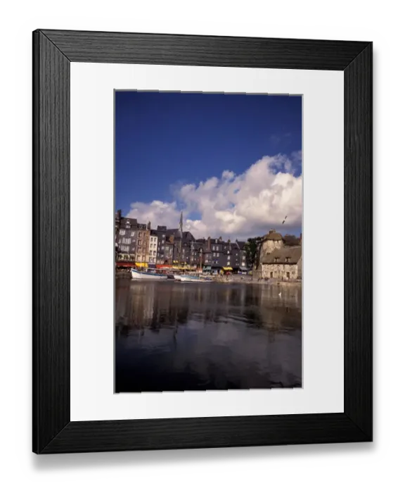 Framed Print : EU, France, Normandy, Honfleur. Old Port Framed Print : EU, France, Normandy, Honfleur. Old Port
