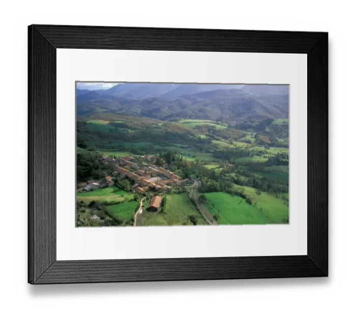 Framed Print : EU, France, Roquefixade, Ariege, Pyrenees Framed Print : EU, France, Roquefixade, Ariege, Pyrenees