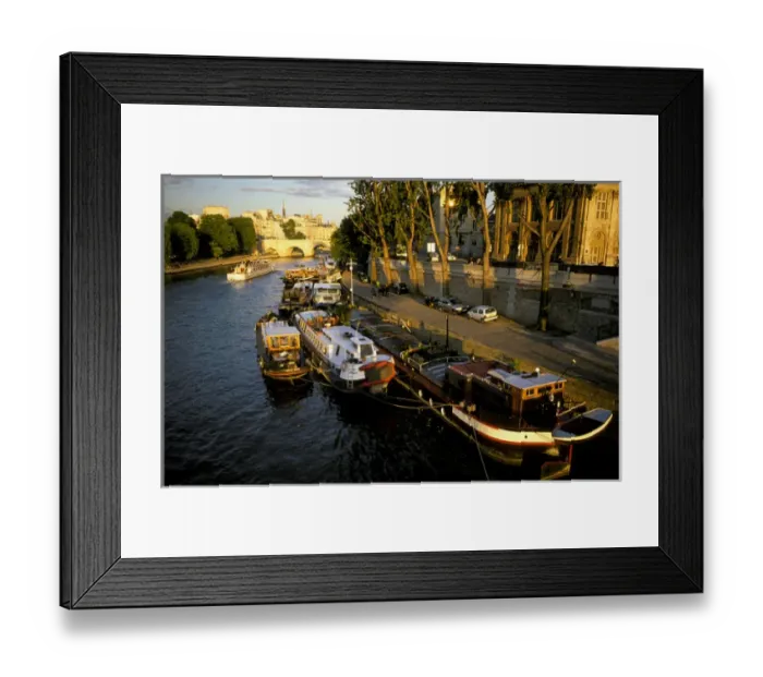 Framed Print : Europe, France, Paris. View from the Pont Neuf and Ile de la Cite
