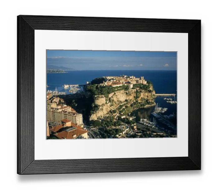 Framed Print : Vieille Ville (Old City) Monaco; Medeterranean Sea; Cote d Azur (Riviera) Framed Print : Vieille Ville (Old City) Monaco; Medeterranean Sea; Cote d Azur (Riviera)