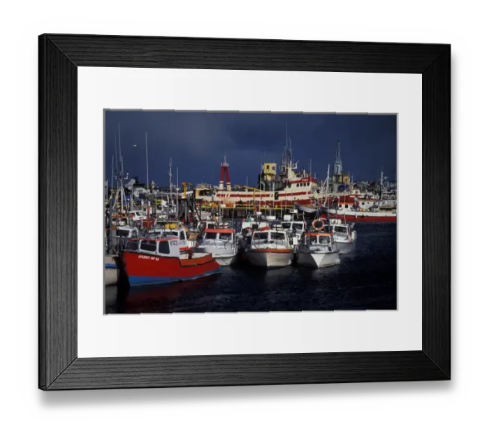 Framed Print : 04. Europe, Iceland, Hafnarfjordur Harbor, Fishing Boats Framed Print : 04. Europe, Iceland, Hafnarfjordur Harbor, Fishing Boats