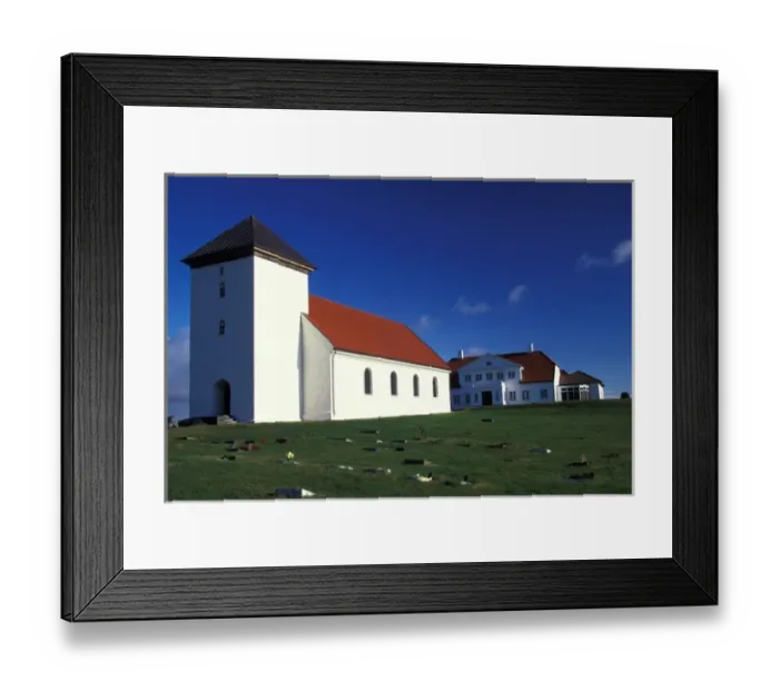 Framed Print : 04. Europe, Iceland, Bessastadahreppur, Presidents House Framed Print : 04. Europe, Iceland, Bessastadahreppur, Presidents House