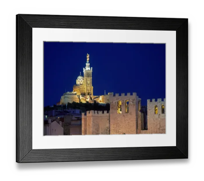 Framed Print : Notre-Dame de la Garde, Marseille, Provence, France Framed Print : Notre-Dame de la Garde, Marseille, Provence, France