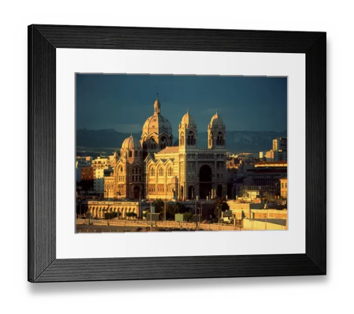 Framed Print : Cathedrale de la Major, Marseille, Bouches-du-Rhone, Provence, France