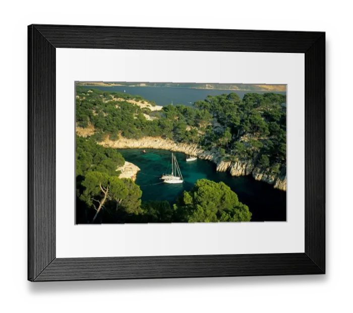 Framed Print : Calanque de Port-Pin, Bouches-du-Rhone, Provence, France Mediterranean Coast Framed Print : Calanque de Port-Pin, Bouches-du-Rhone, Provence, France Mediterranean Coast