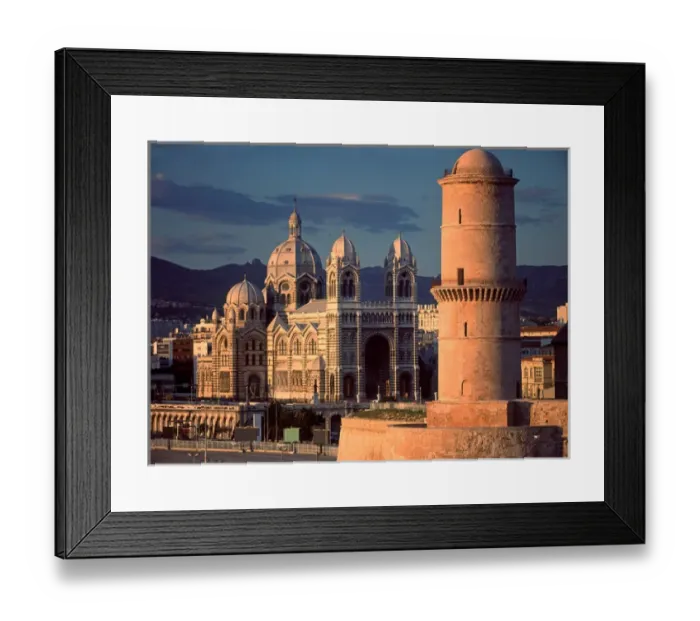 Framed Print : Cathedrale de la Mojor, Fort Saint-Jean, Marseille, Provence France Framed Print : Cathedrale de la Mojor, Fort Saint-Jean, Marseille, Provence France
