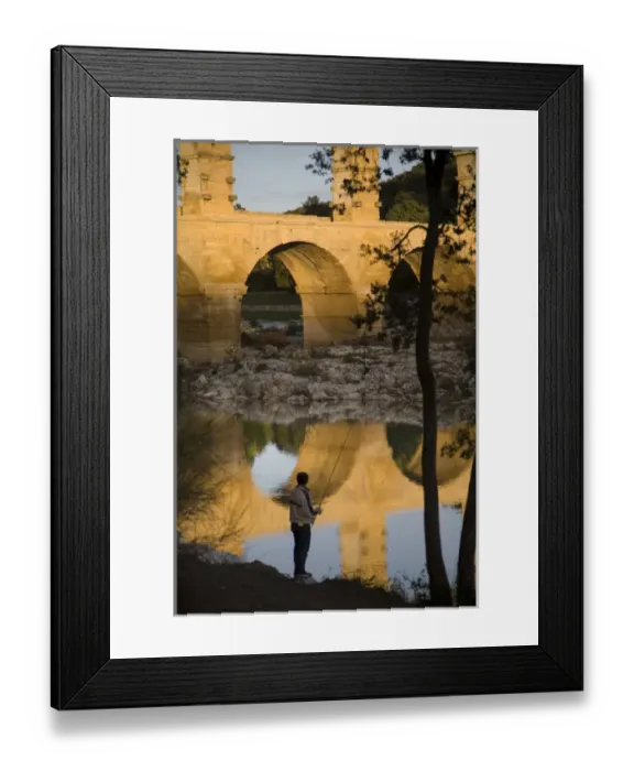 Framed Print : Pont du Gard, Gard, Languedoc, France