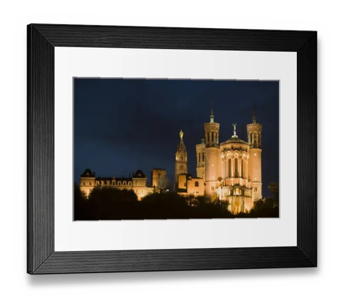 Framed Print : Basilica of Notre Dame de Fourviere, Lyon, Rhone, France Framed Print : Basilica of Notre Dame de Fourviere, Lyon, Rhone, France