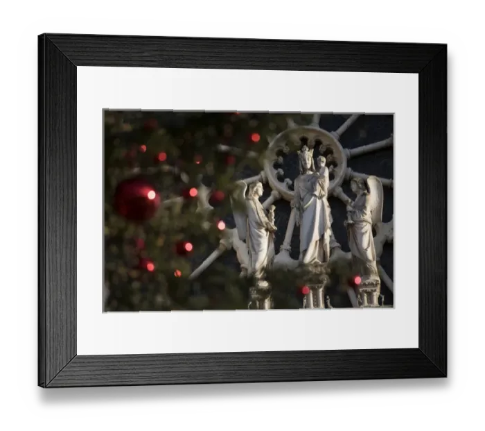 Framed Print : Notre Dame Cathedral at Christmas, Paris, France Framed Print : Notre Dame Cathedral at Christmas, Paris, France
