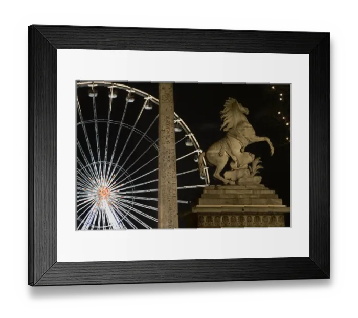 Framed Print : Christmas decorations at Place de la Concorde, Paris, France Framed Print : Christmas decorations at Place de la Concorde, Paris, France
