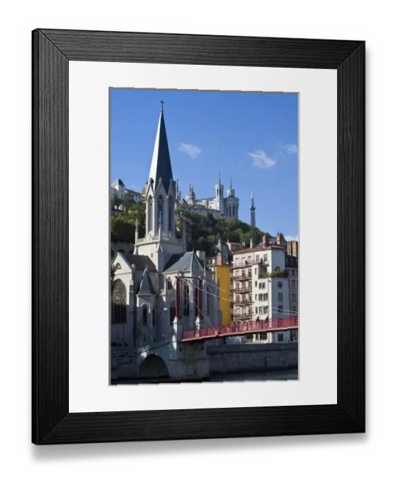Framed Print : Saint Georges church, Basilique Notre Dame de Fourviere, Saone River, Lyon, Rhone, France Framed Print : Saint Georges church, Basilique Notre Dame de Fourviere, Saone River, Lyon, Rhone, France