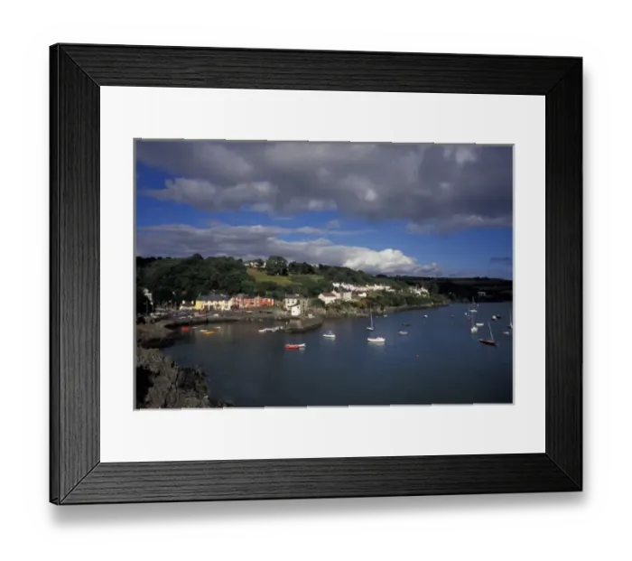Framed Print : Europe, Ireland, County Cork. Glandore Harbor