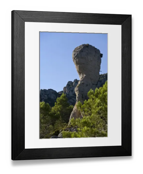 Framed Print : Geologic formation, Cirque de Moureze, Herault, Languedoc, France Framed Print : Geologic formation, Cirque de Moureze, Herault, Languedoc, France