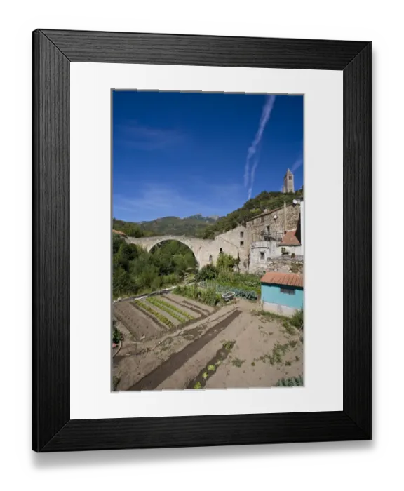 Framed Print : Olargues, Herault, Languedoc, France Framed Print : Olargues, Herault, Languedoc, France