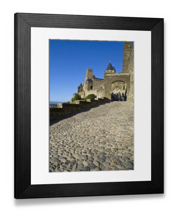 Framed Print : Entrance to the Cite, Carcassonne, Aude, Languedoc, France Framed Print : Entrance to the Cite, Carcassonne, Aude, Languedoc, France