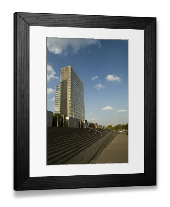 Framed Print : Northwest Tower of Francois Mitterrand Library, Paris, France