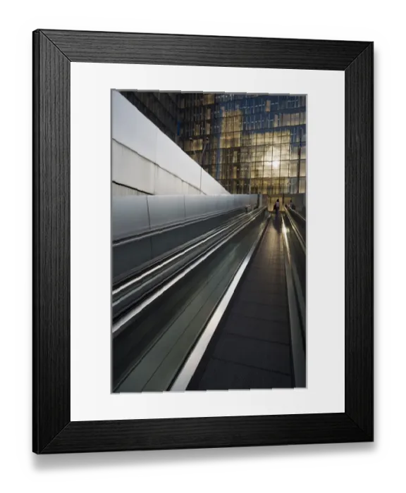 Framed Print : External escalator, Francois Mitterrand Library, Paris, France Framed Print : External escalator, Francois Mitterrand Library, Paris, France