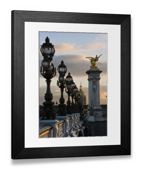 Framed Print : Alexander III Bridge, Les Invalides, Paris, France