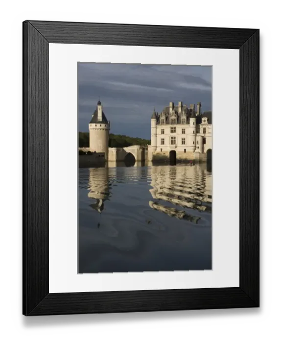 Framed Print : Chenonceau Chateau, River Cher, Indre-et-Loire, Loire Valley, France