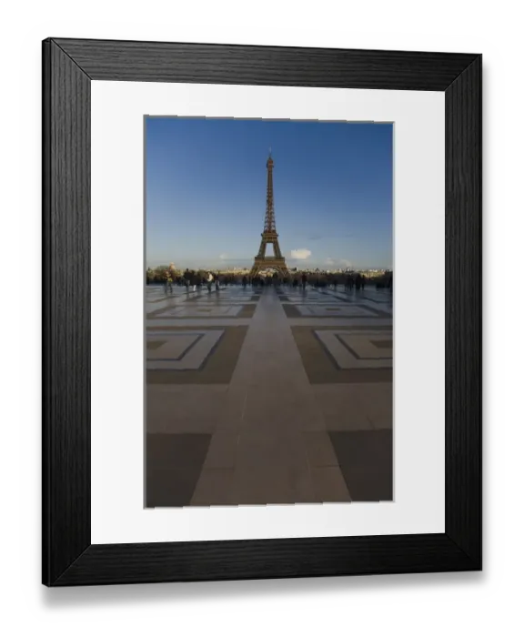 Framed Print : Eiffel Tower viewed from Trocadero, Paris, France Framed Print : Eiffel Tower viewed from Trocadero, Paris, France