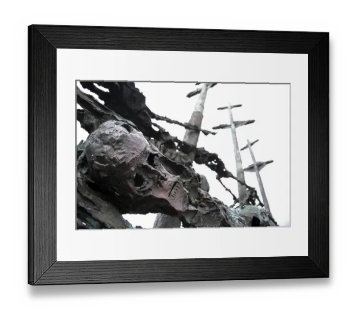 Framed Print : County Mayo, Ireland. The National Famine Memorial, in the shadow of Croagh Patrick Framed Print : County Mayo, Ireland. The National Famine Memorial, in the shadow of Croagh Patrick