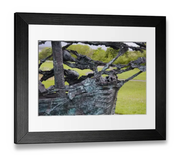 Framed Print : County Mayo, Ireland. The National Famine Memorial, in the shadow of Croagh Patrick Framed Print : County Mayo, Ireland. The National Famine Memorial, in the shadow of Croagh Patrick