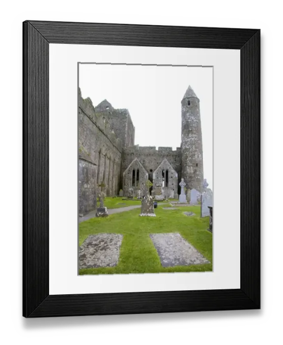 Framed Print : Killkenny, Ireland. The dramatic Spectacle of the Rock of Cashel and its gravesites Framed Print : Killkenny, Ireland. The dramatic Spectacle of the Rock of Cashel and its gravesites