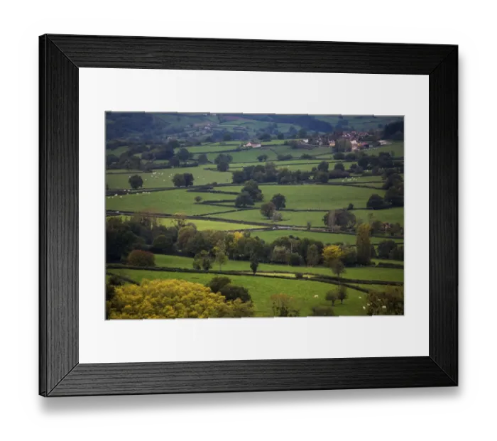 Framed Print : Farmland, Saone et Loire, Burgundy, France Framed Print : Farmland, Saone et Loire, Burgundy, France
