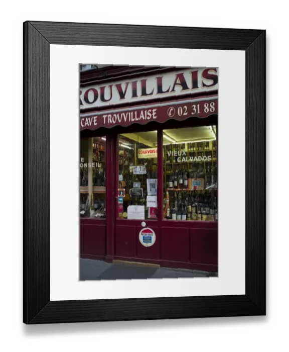 Framed Print : Liquer store, Trouville, Calvados, Basse Normandy, France Framed Print : Liquer store, Trouville, Calvados, Basse Normandy, France